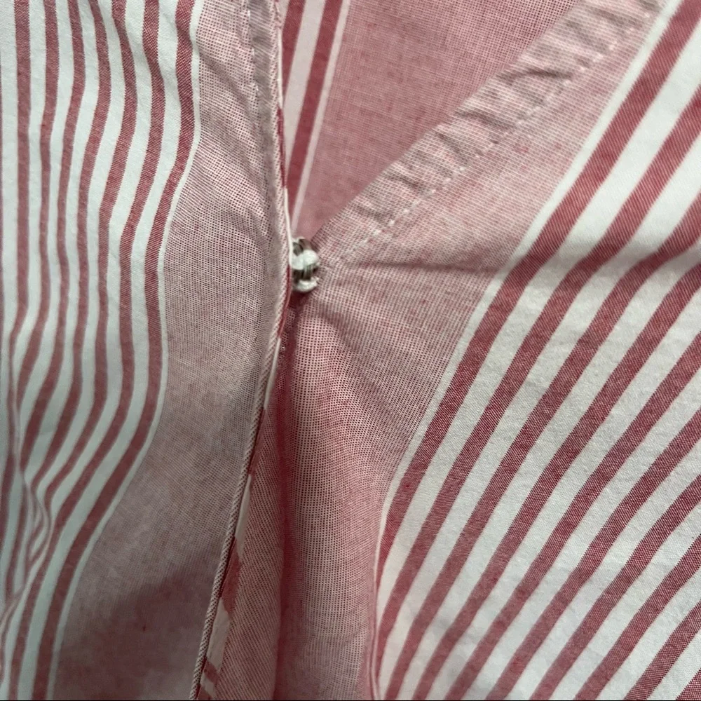 Madewell Ruffle-Hem Bold Stripe Feminine Wrap Top - Picture 9 of 14